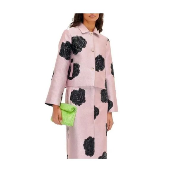 NWOT Stine Goya Kiana Rose Jacquard Pink Jacket Size M - Picture 1 of 16